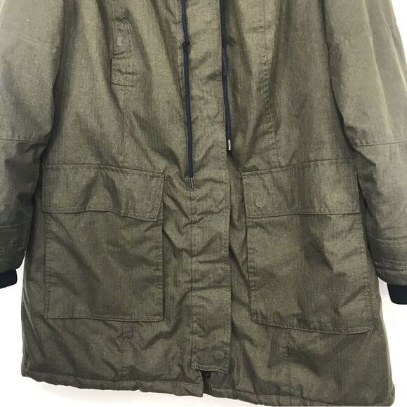 Torrid Olive Green Canvas Zip Up Hooded Winter Anorak Jacket - Picture 4 of 16